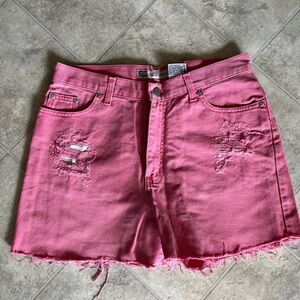 Faded Glory Pink Denim Shorts